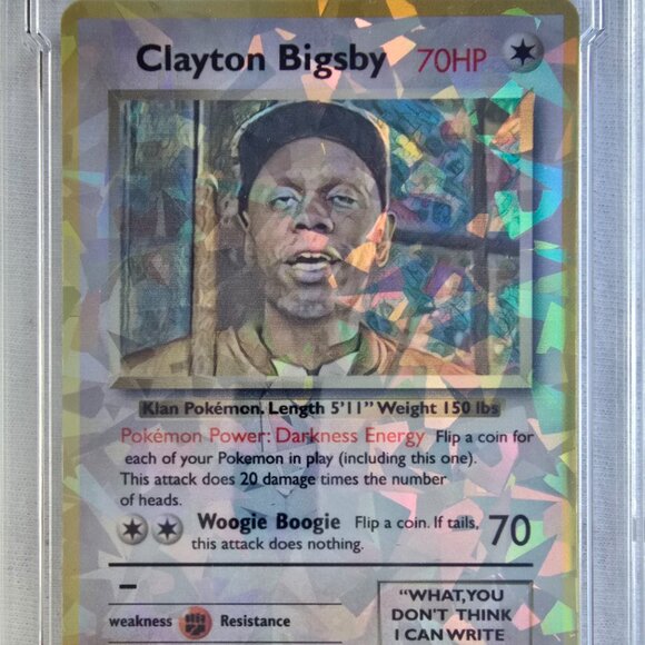 Clayton Bigsby With Custom Slab Pokemon Card - Chappelle Show - Picture 4 of 7
